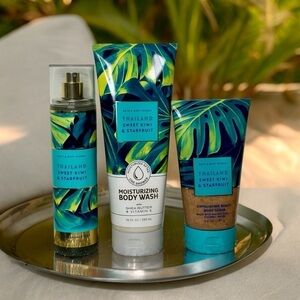 Bath & Body Works Thailand Sweet Kiwi & Starfruit Tropical Gift Set NWT